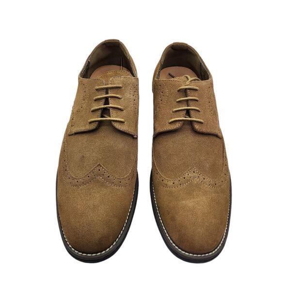 Bruno Marc Men's  Lace Up Wingtip Suede Leather Oxford Shoes -12 - Picture 3 of 10